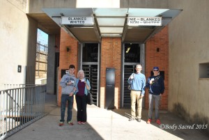 We were each given a ticket which determined whether we went through the museum as a white or as a non-white person. 